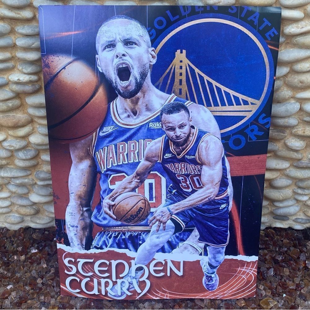New Stephen Curry Golden State Warriors Basketball Poster 16.5" x 12" Wall Art